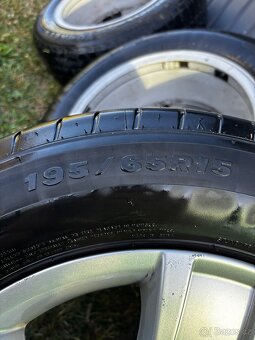 Prodám Alu r15 5x112 s letní pneu 195/65 - 12