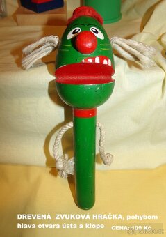 Staré dřevěné HRAČKY, VĚŽ, AUTO, NÁŘADÍ, LOUTKY, VESNICE - 12