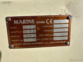 Hliníková loď, rybářský člun MARINE 12S - 12