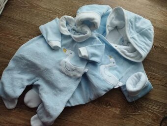 Modrý plyšový overal zn.Sardon - 12