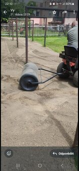 Traktůrek sekačka + vlek a válec - 12