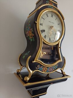 Hodiny Boulle,Saint Helene, starožitný krbové stolní hodiny - 12