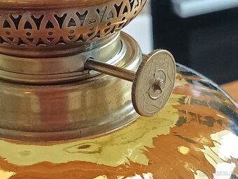 STAROŽITNÁ ART DECO PETROLEJOVÁ LAMPA GAUDARD, 20.–30. LÉTA - 12