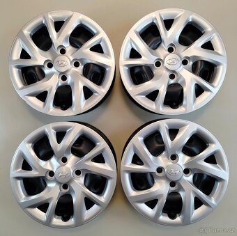 Ocelové disky na Hyundai 14" 5Jx14 ET46 + poklice Hyundai - 12