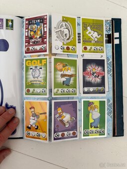 simpsons, zberatelske kartičky vsechny + album - 12