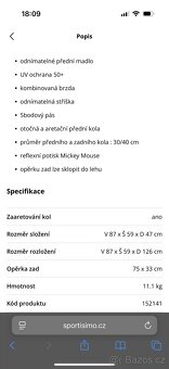 Hauck Sporťák Runner 2 Mickey Mouse Olive 2022 - 12