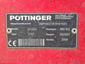 Obraceč píce Pöttinger Hit 810N - 12
