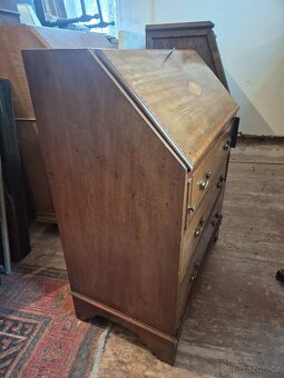 Starožitný psací sekretář – anglický styl - 12