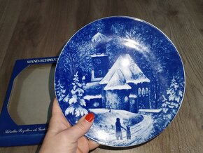 Porcelánové dekorativní talíře ZIMA - 12