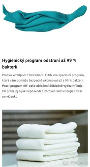 Whirlpool v záruce do 4/26 - 6kg 1000ot. 13 programů, 43l. - 12