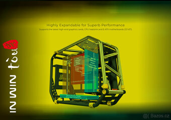 In Win D-FRAME 2.0 black/green + 1065W zdroj D-FRAME 2.0 - 12