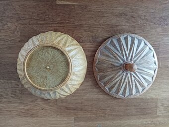 VELKÁ DESIGNOVÁ VINTAGE KUBISTICKÁ BAKELITOVÁ DÓZA - 12
