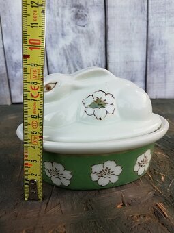 Retro porcelánová dóza, králík. - 12
