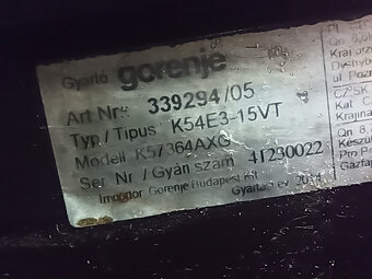 Kombinovaný sporák Gorenje - 12
