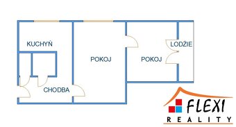 Podnájem bytu 2+1 s lodžií, 49 m2, Ostrava - Jih -Hrabůvka, - 12