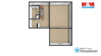 Prodej bytu 2+1, 52 m², Klášterec nad Ohří, ul. Na Vyhlídce - 12