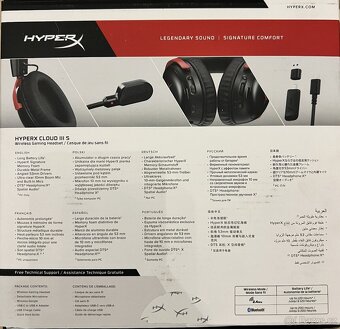 Herní sluchátka HyperX Cloud III S Wireless Red - 12