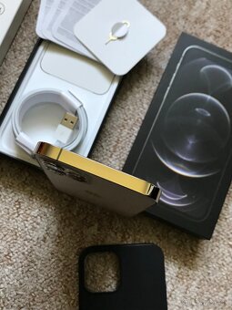 Apple Iphone 12 PRO 256GB GOLD  ✅ bat: 98% -  KRÁSNÝ STAV - 12