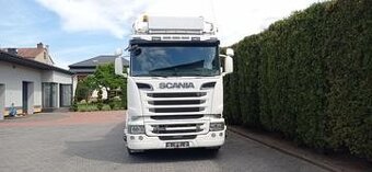 Scania R 580 V8 - 8x4 – Valník + HR-HMF 3220 K7 – EURO 6 - 12