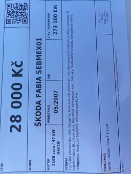 Škoda Fabia combi 1,2 po velkém servisu - 12