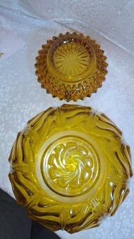 RETRO JANTAROVÉ SKLO UNION ŘÍMSKÁ ČÍŠE - 12