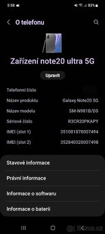 Samsung Galaxy note 20 ultra 5G 12/256 gb - 12