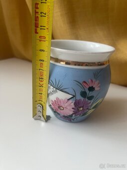 Starožitný hrnek buclák - nápis nezlob se mužíčku - 12