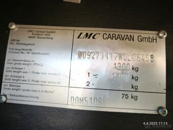 LMC 510, automatický mover, podélné postele, provoz na 12V - 12