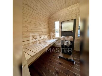 Zahradní finská sauna 4M CUBE s předsíní - 12
