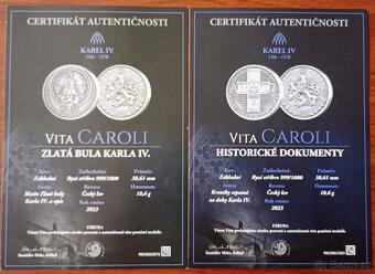 Investiční sběratelská sada medailí VITA CAROLI - 12