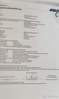 stlpový žeriav Abus LS 800 kg - 3 m  r. 2017 - 12