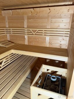 Finská sauna masiv 38mm rozměr 200x200x205v - 12