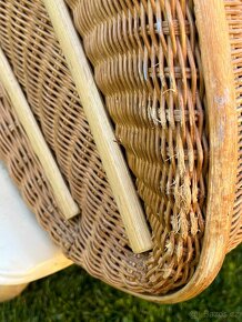 Proutěný RETRO kočárek pro miminko - 12