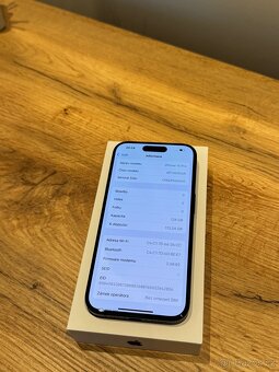 iPhone 15 Pro 128 GB Blue Titan V TOP stavu  87% - 12