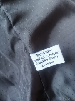 Kara nová kožená bunda sako s kožešinou - 12