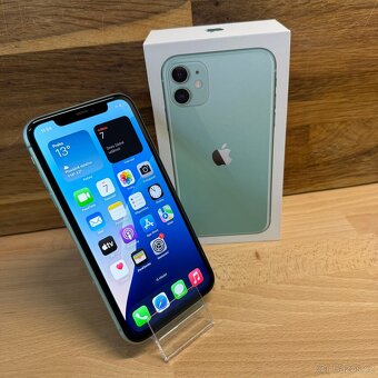 iPhone 11 128GB, zelený, 100% baterie (12 měsíců záruka) - 12