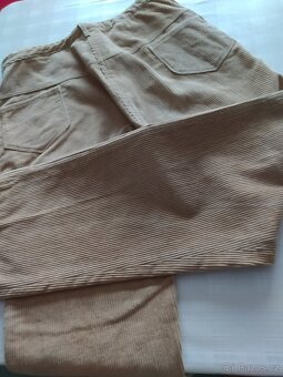 dámské manšestrové kalhoty vel.S, L - 12