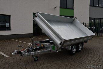Třístranný sklápěcí přívěs do 3500 kg, 3,6 m - 12