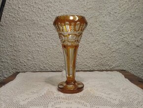 Stará broušená váza Egermann - 12