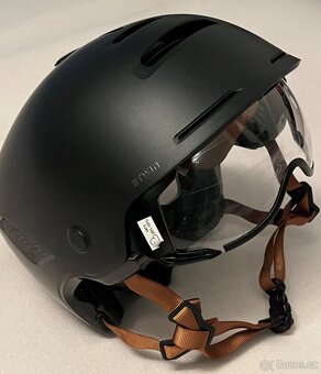 Cyklistická helma BTWIN CBH 900 s hledím a LED světlem - 12