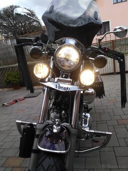 Nerez rampa se světly Yamaha Virago 535/750/1100-nová. - 12
