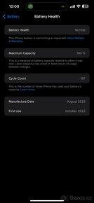 iPhone 15 Pro Max 256gb, titan blue, záruka - 12