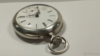 Staré stříbrné kapesní hodinky, stříbro, ag, zasiláme ihned - 12