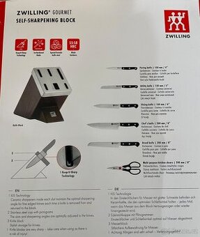 Zwilling Gourmet sada nožů s ostřícím blokem - 12