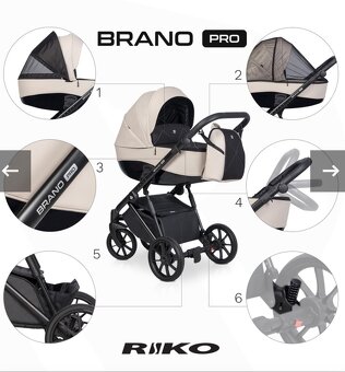 Kočárek Riko Brano Pro v dvojkombinaci - 12