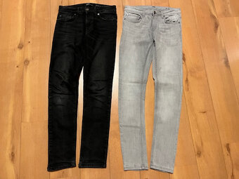 2x pánské / chlapecké džíny FSBN a Bershka 29/32 - 12