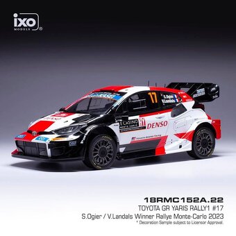 Modely Toyota GR Yaris Rally 1:18 IXO - 12