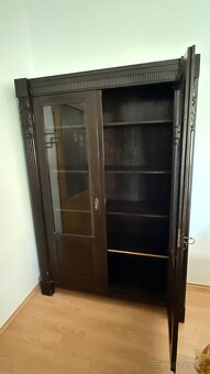 Art deco starožitná skříň masiv dřevo - 12