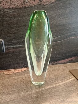 Váza a tác hutní sklo - 12