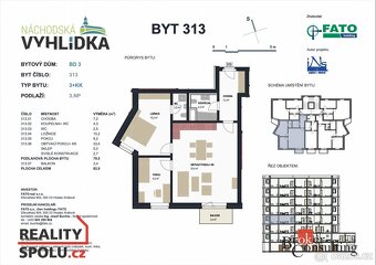 Pronájem, byty/3+kk, 79.5 m2, Bartoňova 285, 54701 Náchod, N - 12
